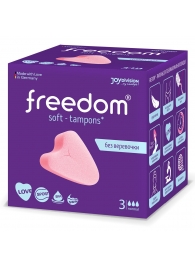 Женские гигиенические тампоны без веревочки FREEDOM normal - 3 шт. - Freedom - купить с доставкой в Петропавловске-Камчатском