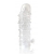 Закрытая прозрачная рельефная насадка Crystal sleeve - 13 см. - Erowoman-Eroman - в Петропавловске-Камчатском купить с доставкой