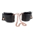 Черные мягкие наручники Entice French Cuffs с цепью - California Exotic Novelties - купить с доставкой в Петропавловске-Камчатском