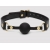 Черный кляп-шар Bound to You Faux Leather Ball Gag - Fifty Shades of Grey - купить с доставкой в Петропавловске-Камчатском