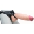 Телесный реалистичный фаллоимитатор на черных трусиках Real Big Strap-On - 34,5 см. - LOVETOY (А-Полимер) - купить с доставкой в Петропавловске-Камчатском