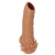 Телесная насадка с усиками и открытой головкой Nude Sleeve L - 14 см. - KOKOS - в Петропавловске-Камчатском купить с доставкой