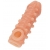 Телесная закрытая насадка с шариками Cock Sleeve Size S - 13,8 см. - KOKOS - в Петропавловске-Камчатском купить с доставкой