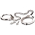 Металлические наручники Metal Leg Cuffs - Pipedream - купить с доставкой в Петропавловске-Камчатском