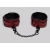 Красно-черные оковы Reversible Faux Leather Ankle Cuffs - Fifty Shades of Grey - купить с доставкой в Петропавловске-Камчатском