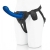 Синяя насадка Remote Control P-Spot G-Spot с черными трусиками - 20 см. - Pegasus - купить с доставкой в Петропавловске-Камчатском