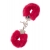 Металлические наручники с красной меховой опушкой METAL HANDCUFF WITH PLUSH RED - Dream Toys - купить с доставкой в Петропавловске-Камчатском