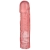 Розовая фаллическая насадка Vac-U-Lock 8  Crystal Jellies Dong - 20,3 см. - Doc Johnson - купить с доставкой в Петропавловске-Камчатском