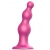 Розовая насадка Strap-On-Me Dildo Plug Beads size L - Strap-on-me - купить с доставкой в Петропавловске-Камчатском