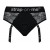 Черные трусики для насадок Diva Lingerie Harness - size M - Strap-on-me - купить с доставкой в Петропавловске-Камчатском