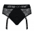 Черные трусики для насадок Diva Lingerie Harness - size L - Strap-on-me - купить с доставкой в Петропавловске-Камчатском