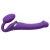 Фиолетовый безремневой вибрострапон Vibrating Bendable Strap-On - size L - Strap-on-me - купить с доставкой в Петропавловске-Камчатском