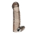 Дымчатая насадка на пенис с вибрацией  Vibrating Penis Enhancing Sleeve Extension - 13,3 см. - BlueLine - в Петропавловске-Камчатском купить с доставкой