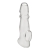 Прозрачная насадка для пениса Girthy Penis Enhancing Sleeve Extension - 17,1 см. - BlueLine - в Петропавловске-Камчатском купить с доставкой