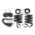 Эротический набор 4PC Bondage Bed Strap   Flogger Kit - Lux Fetish - купить с доставкой в Петропавловске-Камчатском
