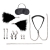 Большой эротический набор из 12 предметов Interchangeable Collar   Nipple Clips Set - Lux Fetish - купить с доставкой в Петропавловске-Камчатском