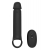 Черная насадка-удлинитель с вибрацией Vibrating Extender With Remote - Dream Toys - в Петропавловске-Камчатском купить с доставкой