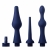Набор из 3 универсальных насадок для анального душа Universal 3 Piece Silicone Enema Attachment Set - XR Brands - купить с доставкой в Петропавловске-Камчатском