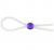 Прозрачное лассо с фиолетовой бусиной SILICONE COCK RING WITH BEAD LAVENDER - NMC - в Петропавловске-Камчатском купить с доставкой