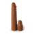 Коричневая насадка на член 2  Silicone X-tension - 20,3 см. - Pipedream - в Петропавловске-Камчатском купить с доставкой