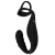 Черное эрекционное кольцо со стимуляцией промежности и анальной пробкой Cock Ring with RC Prostate Plug - Orion - в Петропавловске-Камчатском купить с доставкой