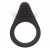 Чёрное эрекционное кольцо LIT-UP SILICONE STIMU RING 1 BLACK - Dream Toys - в Петропавловске-Камчатском купить с доставкой