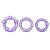 Набор из 3 фиолетовых эрекционных колец Stay Hard Beaded Cockrings - Blush Novelties - в Петропавловске-Камчатском купить с доставкой