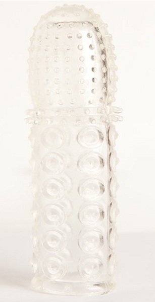 Прозрачная закрытая гелевая насадка - 13,5 см. - Toyfa Basic - в Петропавловске-Камчатском купить с доставкой