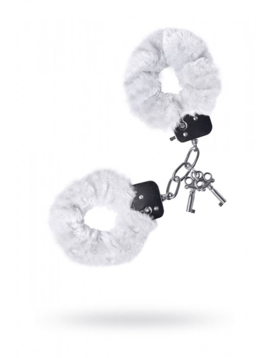 Наручники с белой меховой опушкой - ToyFa - купить с доставкой в Петропавловске-Камчатском