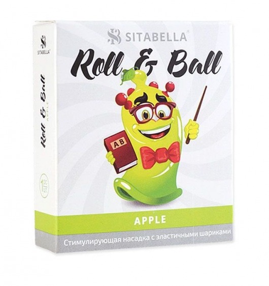 Стимулирующий презерватив-насадка Roll   Ball Apple - Sitabella - купить с доставкой в Петропавловске-Камчатском