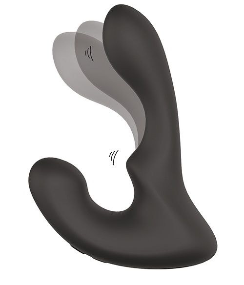 Чёрный массажер простаты с 2 моторами BOOTY ROCKER - Dream Toys - в Петропавловске-Камчатском купить с доставкой