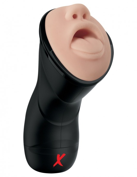 Мастурбатор-ротик Deep Throat Vibrating Stroker - Pipedream - в Петропавловске-Камчатском купить с доставкой