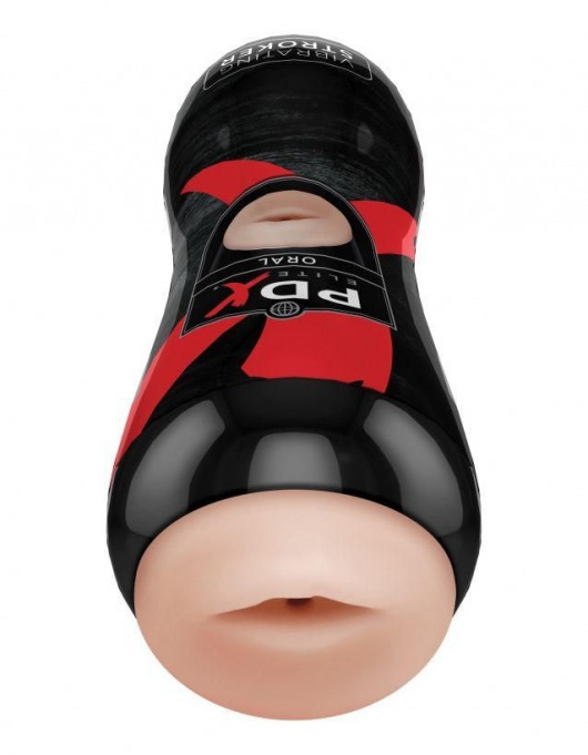 Мастурбатор-ротик Vibrating Oral Stroker - Pipedream - в Петропавловске-Камчатском купить с доставкой