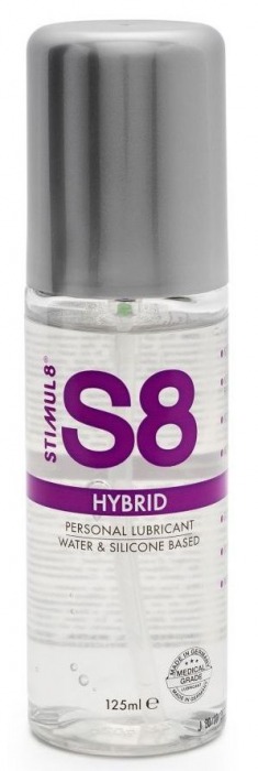 Интимная смазка на водно-силиконовой основе S8 Hybrid - 125 мл. - Stimul8 - купить с доставкой в Петропавловске-Камчатском