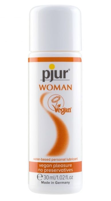Лубрикант pjur WOMAN Vegan на водной основе - 30 мл. - Pjur - купить с доставкой в Петропавловске-Камчатском