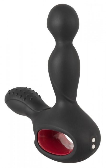 Черный вибромассажер простаты с нагревом и ротацией Prostate Plug - 14,5 см. - Orion - в Петропавловске-Камчатском купить с доставкой