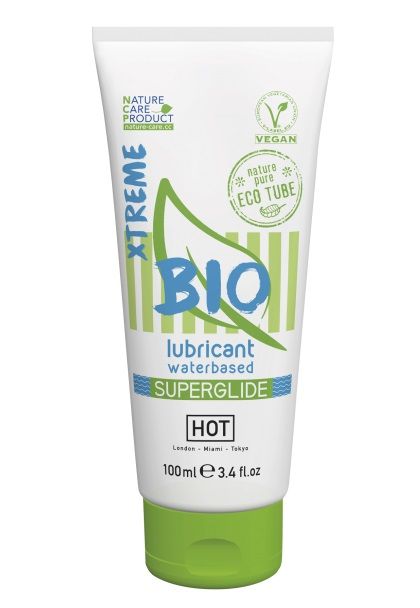 Интимный увлажняющий гель BIO SuperGlide Xtreme - 100 мл. - HOT - купить с доставкой в Петропавловске-Камчатском