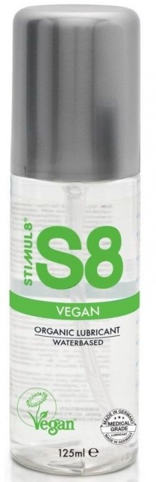 Веганский лубрикант на водной основе S8 Vegan Lube - 125 мл. - Stimul8 - купить с доставкой в Петропавловске-Камчатском