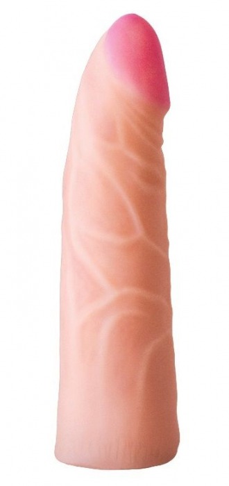 Фаллическая насадка на трусики харнесс - 17,5 см. - LOVETOY (А-Полимер) - купить с доставкой в Петропавловске-Камчатском