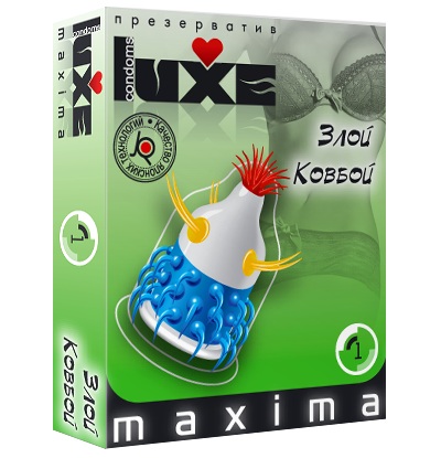 Презерватив LUXE Maxima  Злой Ковбой  - 1 шт. - Luxe - купить с доставкой в Петропавловске-Камчатском