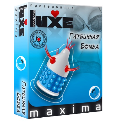 Презерватив LUXE Maxima  Глубинная бомба  - 1 шт. - Luxe - купить с доставкой в Петропавловске-Камчатском