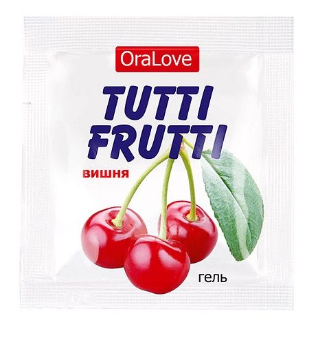 Пробник гель-смазки Tutti-frutti с вишнёвым вкусом - 4 гр. - Биоритм - купить с доставкой в Петропавловске-Камчатском