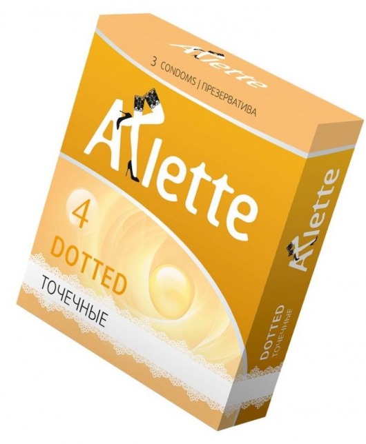 Презервативы Arlette Dotted с точечной текстурой - 3 шт. - Arlette - купить с доставкой в Петропавловске-Камчатском
