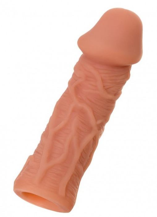 Телесная реалистичная насадка KOKOS Extreme Sleeve 05 с дополнительной стимуляцией - 12,7 см. - KOKOS - в Петропавловске-Камчатском купить с доставкой