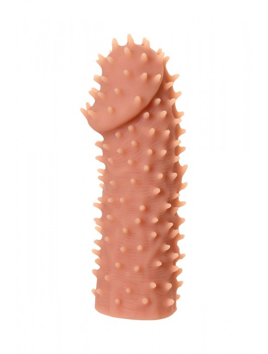 Телесная реалистичная насадка KOKOS Extreme Sleeve 07 с дополнительной стимуляцией - 12,7 см. - KOKOS - в Петропавловске-Камчатском купить с доставкой