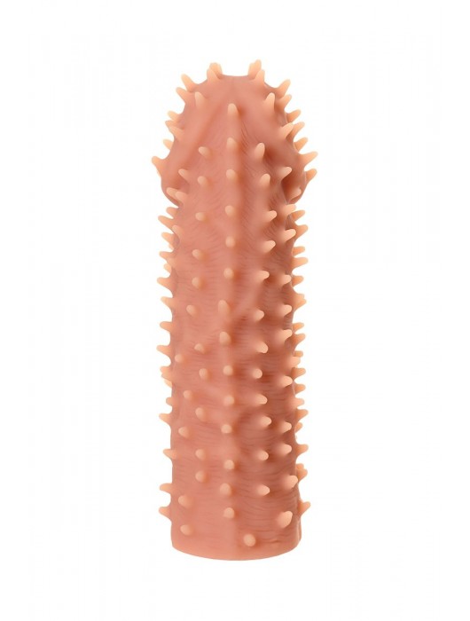 Телесная реалистичная насадка KOKOS Extreme Sleeve 07 с дополнительной стимуляцией - 12,7 см. - KOKOS - в Петропавловске-Камчатском купить с доставкой