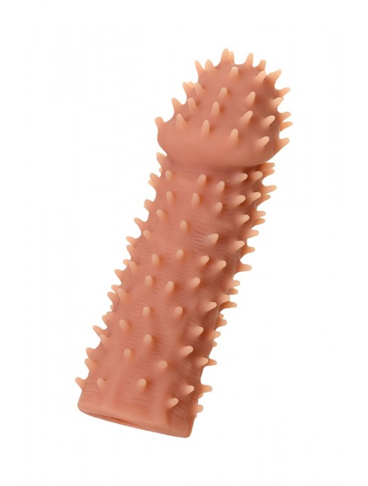 Телесная реалистичная насадка KOKOS Extreme Sleeve 07 с дополнительной стимуляцией - 12,7 см. - KOKOS - в Петропавловске-Камчатском купить с доставкой