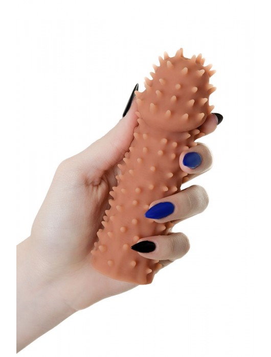 Телесная реалистичная насадка KOKOS Extreme Sleeve 07 с дополнительной стимуляцией - 12,7 см. - KOKOS - в Петропавловске-Камчатском купить с доставкой