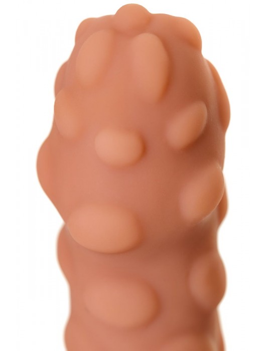 Телесная реалистичная насадка KOKOS Extreme Sleeve 11 с дополнительной стимуляцией - 12,7 см. - KOKOS - в Петропавловске-Камчатском купить с доставкой