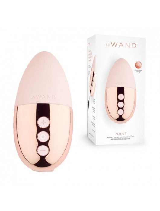 Пудровый утяжеленный премиум-вибратор Le Wand Point - Le Wand